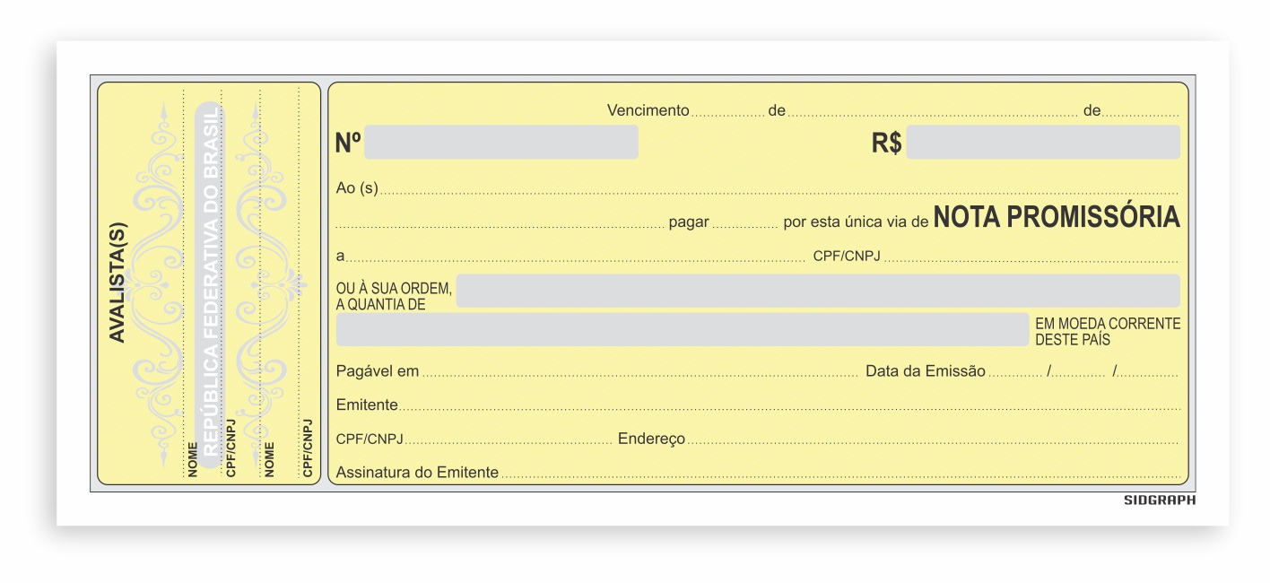 NOTA PROMISSORIA 50 FLS 215X95 FSC
