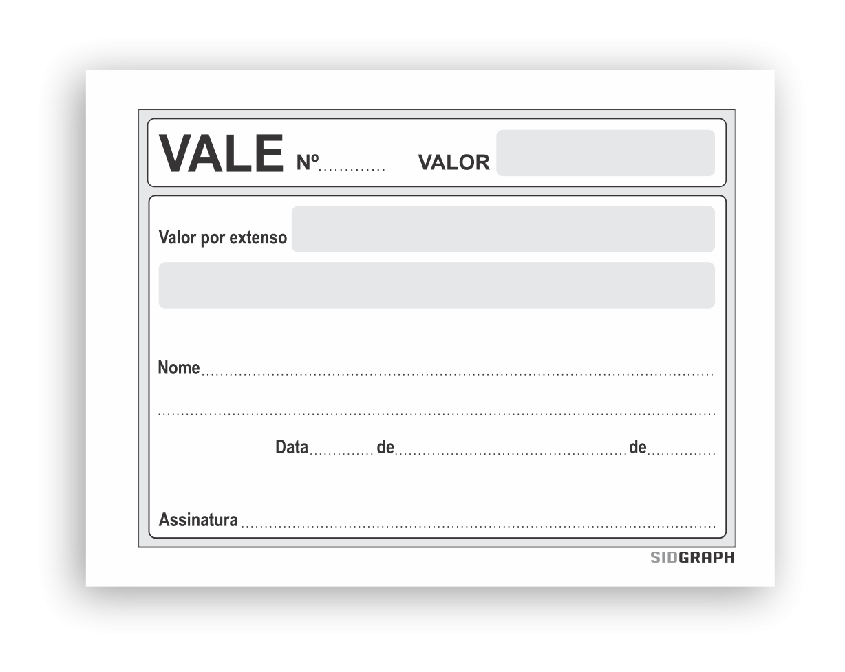 VALE SEM CANHOTO 100 FLS