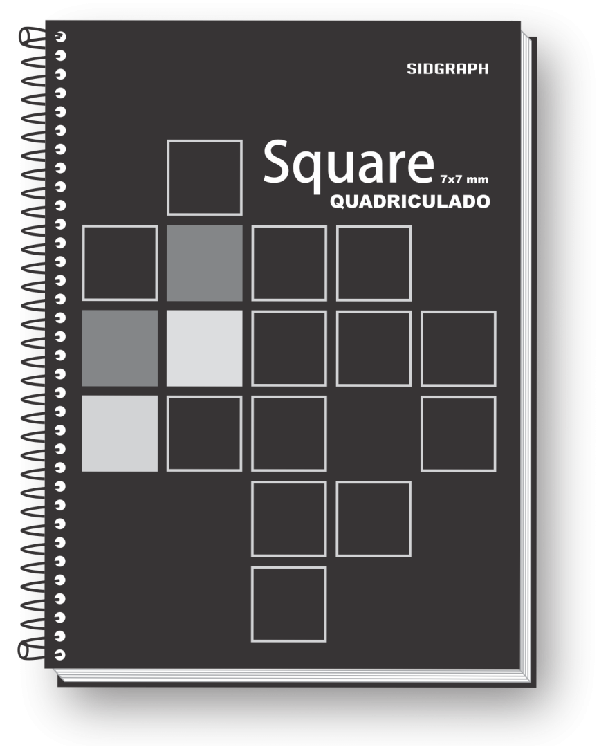 CADERNO QUADRICULADO 7X7