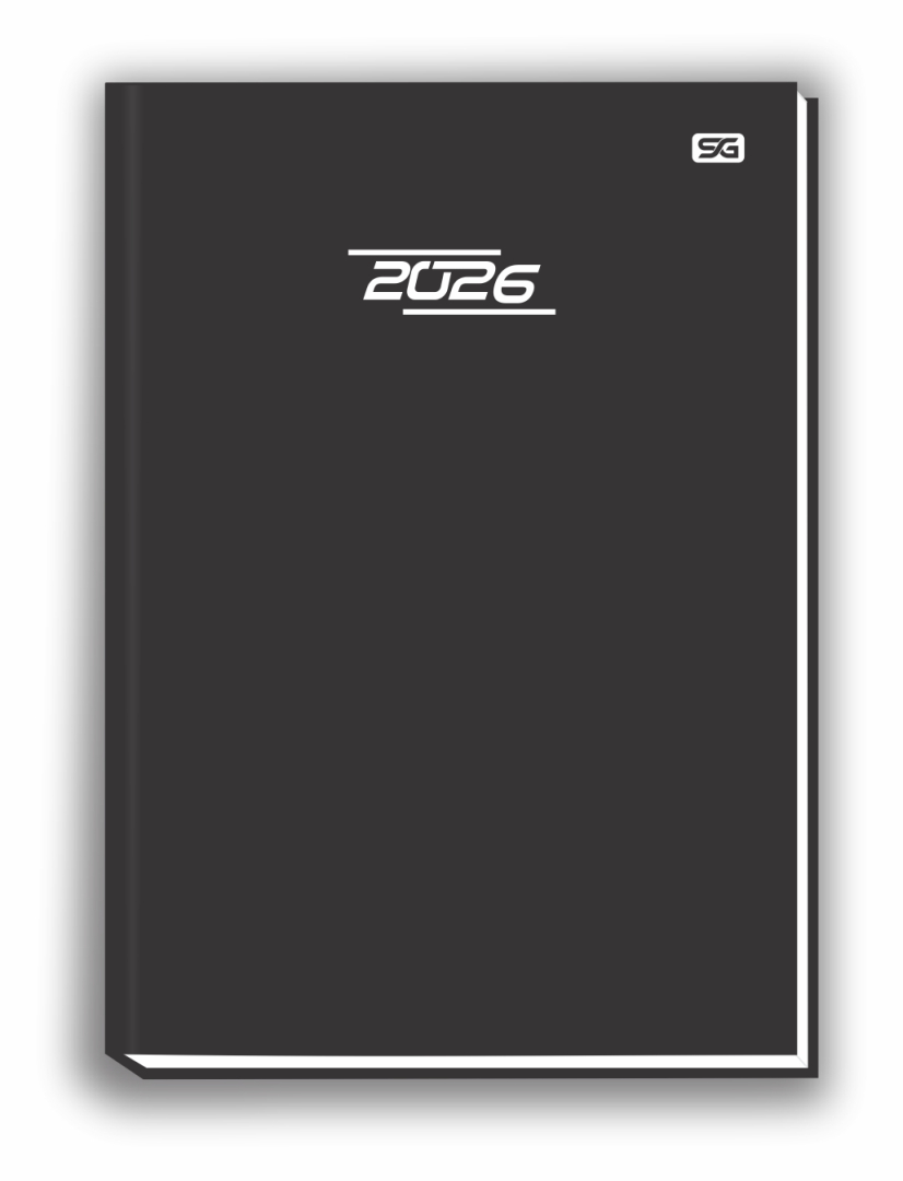 Agenda AVERAGE - Encadernada - Preta