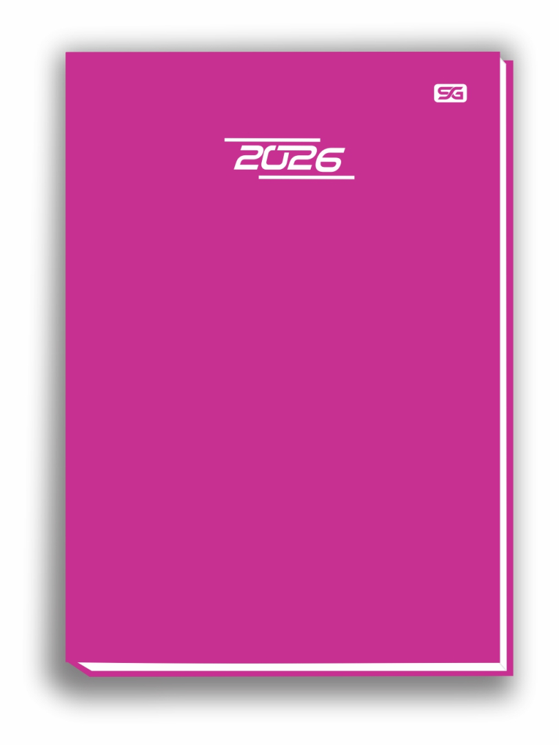 Agenda AVERAGE - Encadernada - Rosa