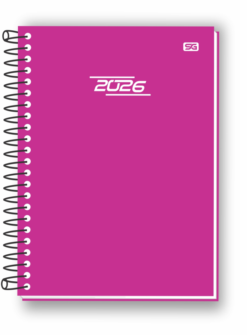 Agenda AVERAGE - Espiral - Preta