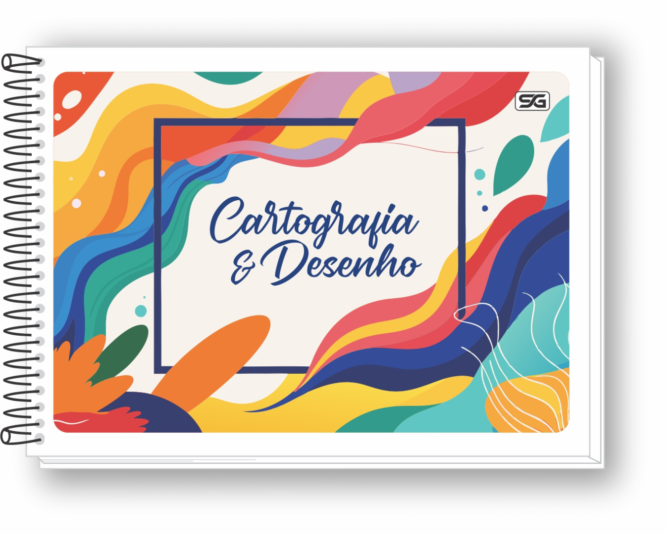 Caderno CARTOGRAFIA 1/4 - Capa Flexível - Espiral