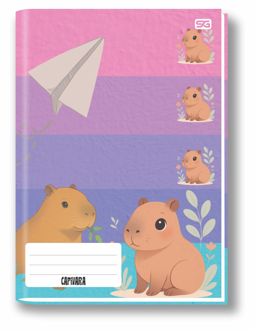 Caderno Universitário Costurado - CAPIVARA