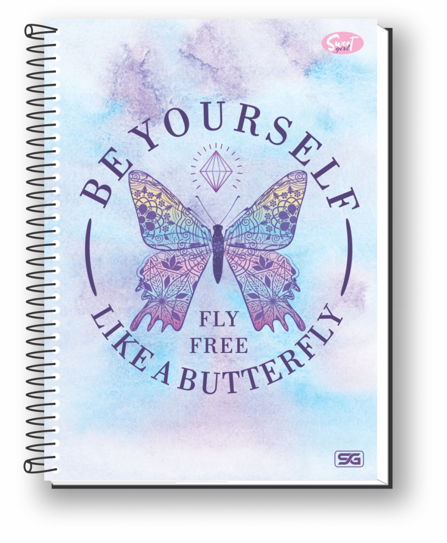 Caderno Universitário SWEET  - Capa Dura - 10 Matérias